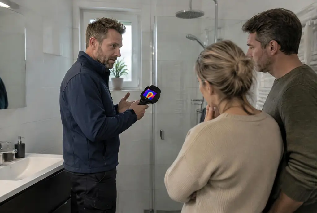 Lekdetectie Hoenderloo – specialist legt bevindingen uit aan bewoner